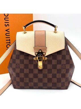 Louis Vuitton Damier Ebene Clapton Backpack 3way